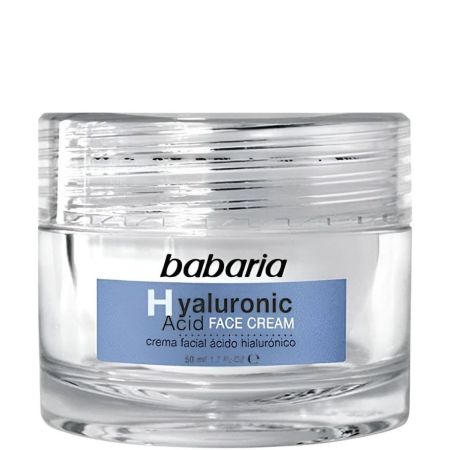 Babaria Hyaluronic Acid Crema Facial Crema de día y noche aporta ultrahidratación y volumen elástico 50 ml