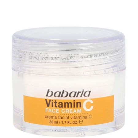 Babaria Vitamina C Crema Facial Crema de día y noche antioxidante aporta luminosidad piel radiante y cuidada 50 ml