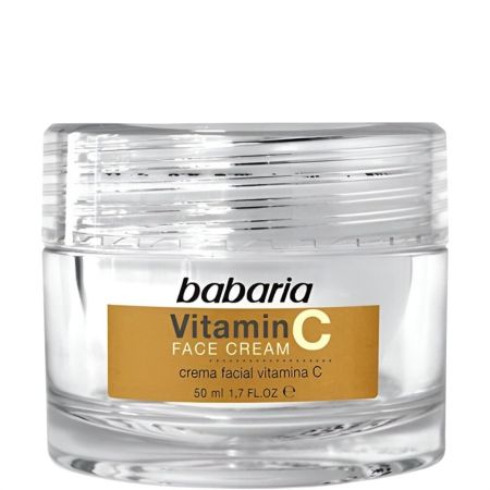 Babaria Vitamina C Crema Facial Crema de día y noche antioxidante aporta luminosidad piel radiante y cuidada 50 ml