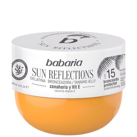 Babaria Sun Reflections Gelatina Bronceadora Spf 15 Gelatina bronceadora con extractos naturales de zanahoria y vitamina e 300 ml