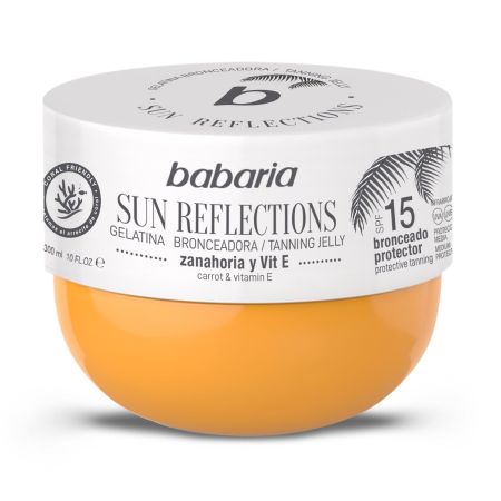 Babaria Sun Reflections Gelatina Bronceadora Spf 15 Gelatina bronceadora con extractos naturales de zanahoria y vitamina e 300 ml