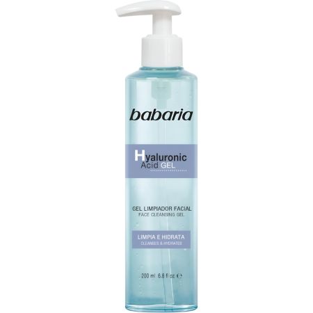 Babaria Hyaluronic Acid Gel Limpiador Facial Gel limpiador facial limpia hidrata y purifica 200 ml