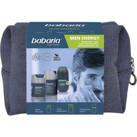 Babaria Men Energy Neceser Rutina facial y de aseo personal para hombre
