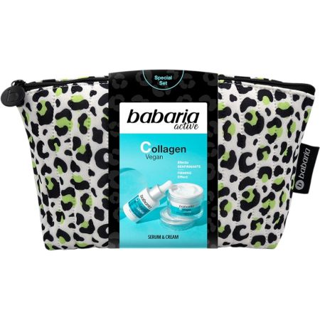 Babaria Active Collagen Vegan Neceser Set Especial Tratamiento facial vegano antiedad avanzado corrige todos los signos de la edad para un rostro más joven