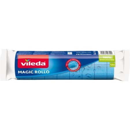Vileda Bayeta Magic Rollo Bayeta esponja biodegradable indicada para secar al instante 1,5 m