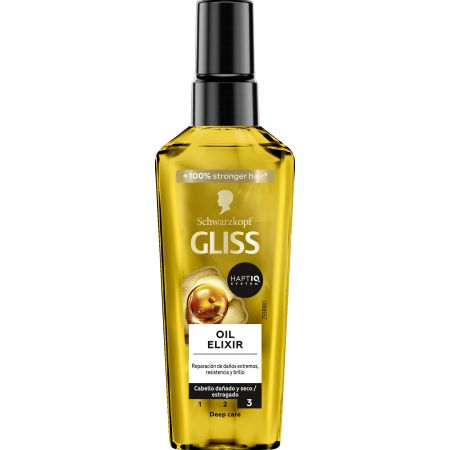 Gliss Sérum Oil Elixir Sérum capilar nutre y suaviza sin engrasar para cabello dañado o seco 75 ml