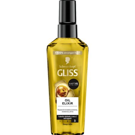 Gliss Sérum Oil Elixir Sérum capilar nutre y suaviza sin engrasar para cabello dañado o seco 75 ml