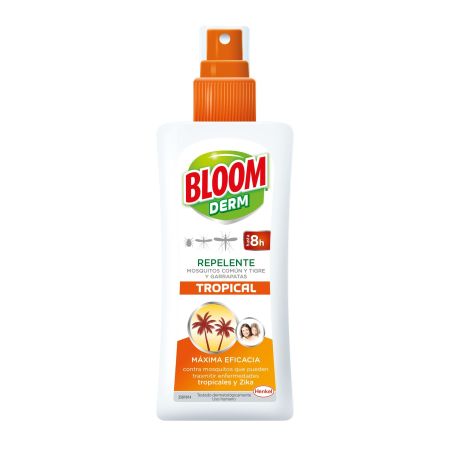 Bloom Derm Repelente Tropical Repelente de insectos máxima eficacia con el mosquito común tigre y garrapatas 100 ml