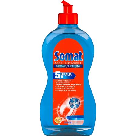 Somat Lavavajillas Abrillantador+Secado Extra Abrillantador para lavavajillas garantiza un brillo radiante y secado rápido 500 ml
