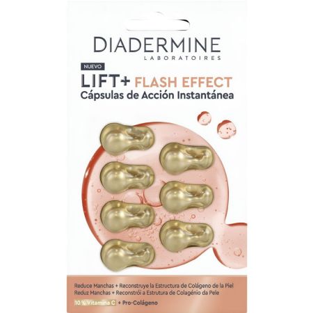 Diadermine Lift + Flash Effect Cápsulas Cápsulas antiedad hidratantes y reafirmantes de acción instantánea 7 uds