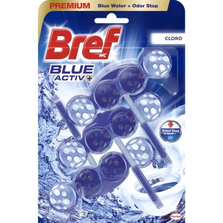 Bref Colgador Wc Blue Activ+ Hygiene Premium Colgador wc neutraliza malos olores ofrece higiene frescor y fragancia floral