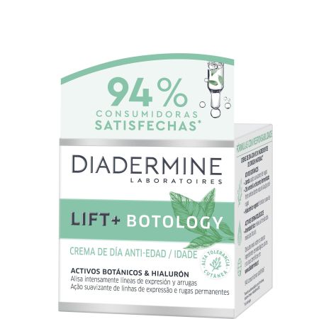Diadermine Lift + Botology Crema De Día Anti-Edad Crema de día antiedad y antiarrugas con activos botánicos y ácido hialurónico 50 ml