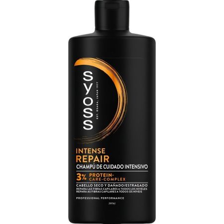 Syoss Intense Repair Champú De Cuidado Intensivo Champú de cuidado intensivo repara las fibras capilares sin apelmazar para cabello seco y dañado 440 ml