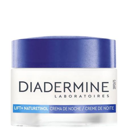 Diadermine Lift + Naturetinol Crema De Noche Multi-Acción Crema de noche antiedad repara los daños de la piel con extractos de algas marinas 50 ml