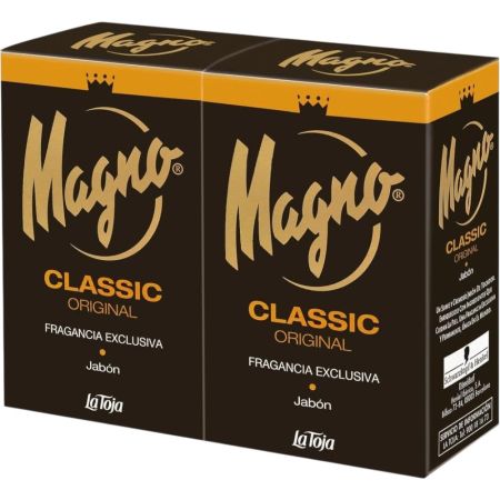Magno Classic Original Jabón Duplo Jabón de manos en pastilla ayuda a combatir las bacterias con exclusiva fragancia 2x100gr
