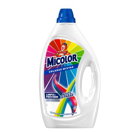 Micolor  Detergente líquido coladas mixtas adios al separar 1,575 l (35 dosis)
