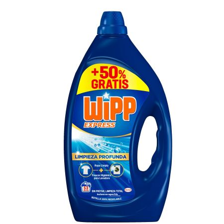 Wipp Express Detergente Limpieza Profunda Detergente líquido poder quitamanchas para una limpieza profunda
