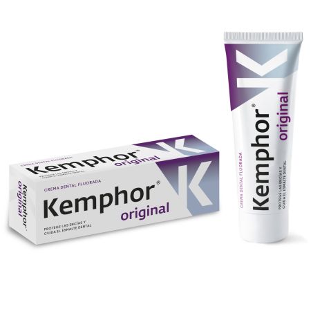 Kemphor Original Crema Dental Fluorada Pasta de dientes con flúor protege las encías y cuida el esmalte 75 ml