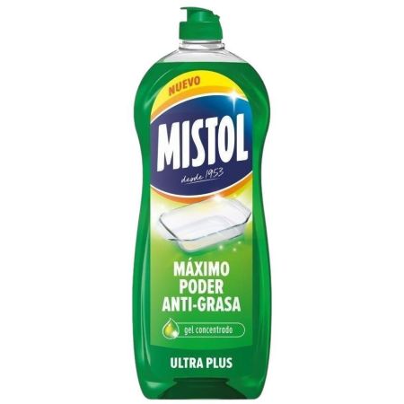Mistol Lavavajillas Ultra Plus Lavavajillas a mano concentrado ofrece máximo poder antigrasa