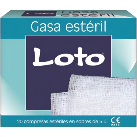 Loto Gasa Estéril Apósito estéril para uso en curas con alta capacidad de absorción 20 uds