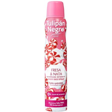 Tulipán Negro Fresa & Nata Desodorante Spray Desodorante perfumado para mujer 200 ml