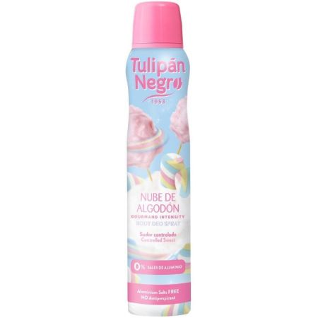 Tulipán Negro Nube De Algodón Desodorante Spray Desodorante perfumado para mujer 200 ml