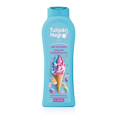 Tulipan Negro Unicorn Marshmallow Yummy Cream Edition Gel De Baño Gel de ducha cremoso hidrantante con deliciosa fragancia fresca y estimulante 650 ml