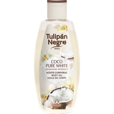 Tulipán Negro Coco Pure White Aceite Corporal Aceite corporal perfumado para mujer 200 ml