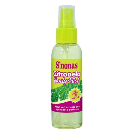 S'Nonas Citronela Body Mist Agua refrescante repelente antimosquitos con agradable perfume 60 ml