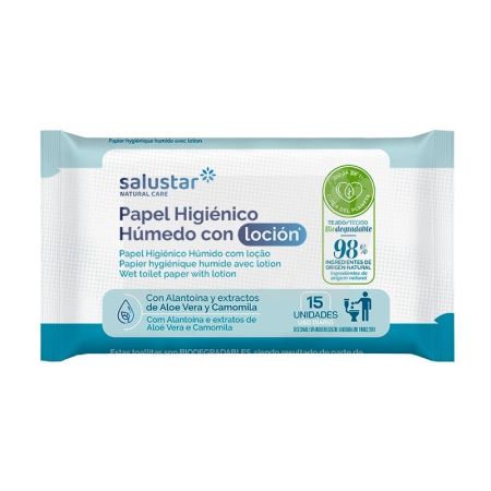 Salustar Papel Higiénico Húmedo Con Loción Papel higiénico húmedo limpia en profundidad para sensación de frescura y confort