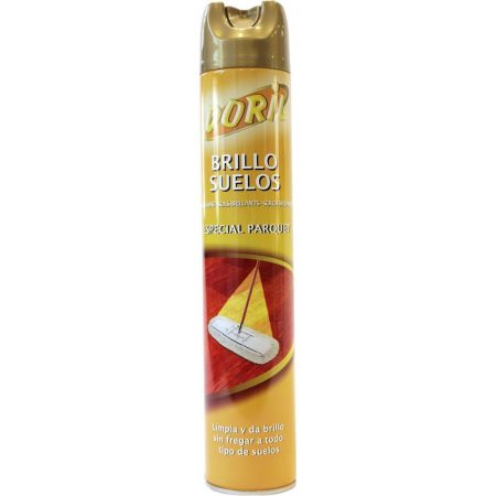 Doril Brillo Suelos Especial Parquet Abrillantador para mopas limpia protege y abrillanta en seco mantiene e incrementa el brillo natural 750 ml