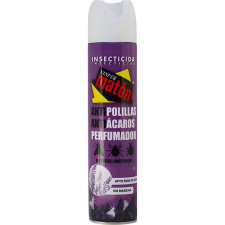 Vinfer Matón Insecticida Antipolillas Y Antiácaros Insecticida antipolillas antiácaros y antichinches perfumado 300 ml