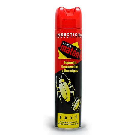 Vinfer Maton Insecticida spray cucarachas y hormigas 600 ml