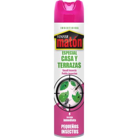 Vinfer Matón Especial Casas Y Terrazas Insecticida Insecticida para insectos voladores en hogar casas y terrazas 600 ml