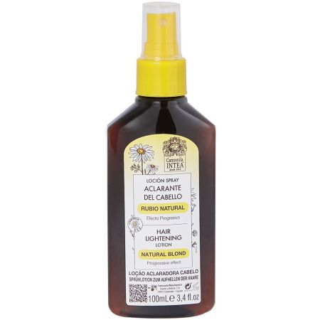 Camomila Intea Loción Spray Aclarante Del Cabello Loción aclara cabellos que fueron rubios y se han ido oscureciendo 100 ml