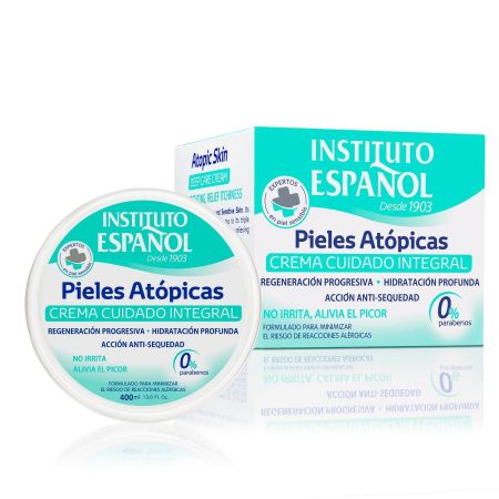 Instituto Español Pieles Atópicas Crema Cuidado Integral Crema corporal regeneradora hidratación profunda no irrita y alivia el picor 400 ml