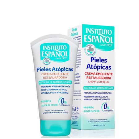 Instituto Español Pieles Atópicas Crema Corporal Crema corporal emoliente restauradora protege la piel no irrita y alivia el picor 150 ml