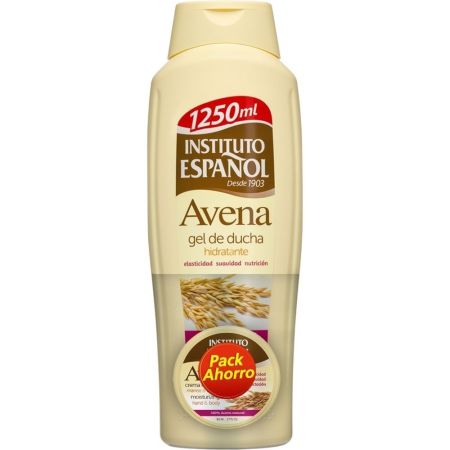 Instituto Español Avena Gel De Ducha Pack Ahorro Gel de ducha hidrata nutre y limpia profundamente ofreciendo elasticidad a diario 1250 ml