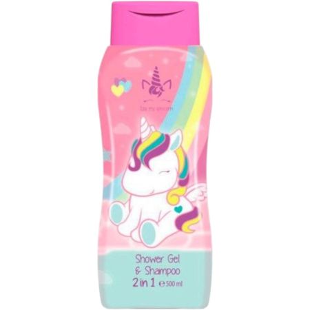 Eau My Unicorn Gel De Baño-Champú 2 En 1 Gel de ducha y champú respeta la hidratación natural de la piel y el cabello 500 ml
