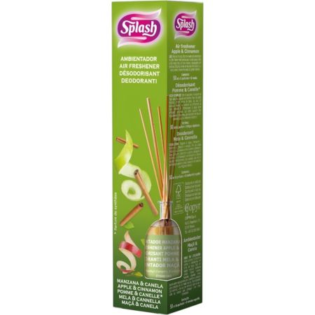 Splash Manzana & Canela Ambientador Ambientador mikado para hogar ambienta cualquier estancia con delicioso aroma 50 ml
