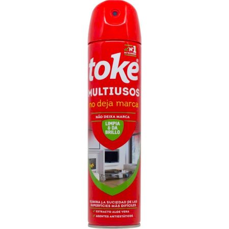 Toke Multiusos Limpia & Da Brillo Spray Spray multiusos para muebles retrasa acumulación de polvo con agradable perfume 400 ml