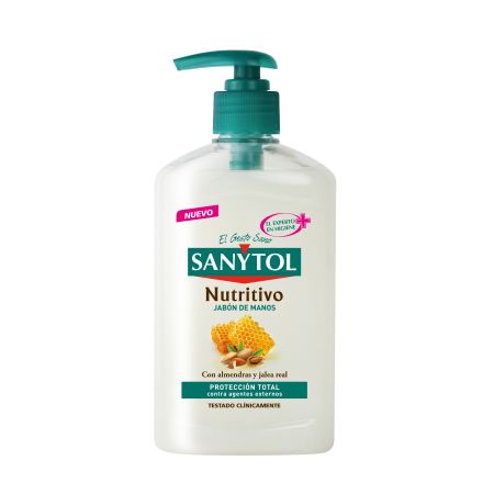 Sanytol Nutritivo Jabón De Manos Jabón de manos protector con almendras y jalea real 250 ml