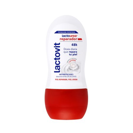 Lactovit Lactourea Reparador Desodorante Roll-On Desodorante 0% alcohol antiirritaciones hidratante y reparador protección 48 horas 50 ml