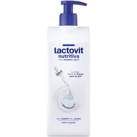 Lactovit Nutritiva Leche Corporal Leche corporal nutritiva de absorción inmediata ofrece hasta 48 horas con microesferas lacrtosomas 400 ml