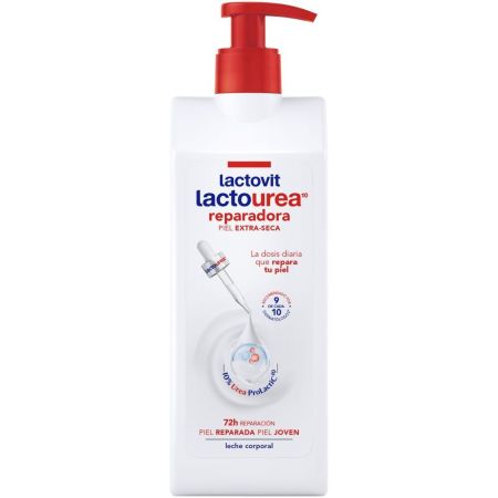 Lactovit Lactourea Reparadora Leche Corporal Leche corporal nutritiva ultrahidratante ofrece hasta 48 horas con microesferas lactosomas 400 ml