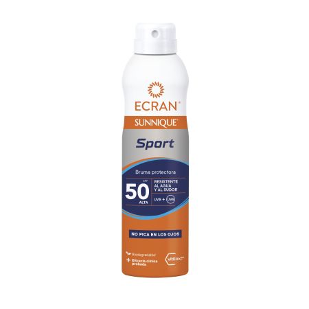 Ecran Sunnique Sport Bruma Protectora Spf 50 Protector solar aporta frescor instantáneo y deja respirar la piel 250 ml