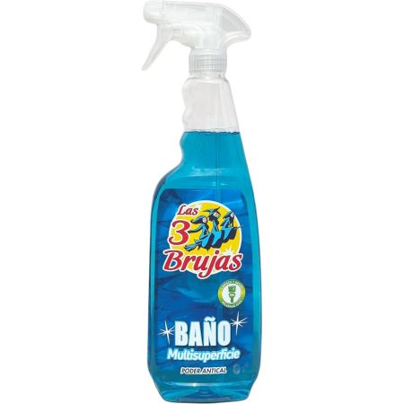 Las 3 Brujas Limpiador Baño Multisuperficie Limpiador de baño desinfectante acaba con gérmenes y bacterias 750 ml