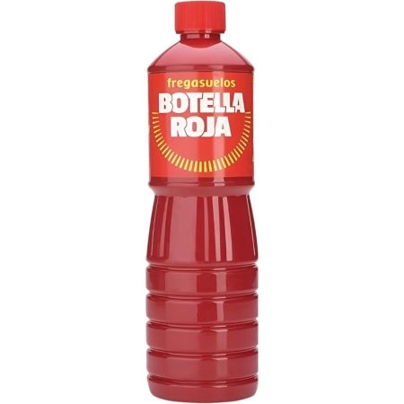 Botella Roja Fregasuelos Fregasuelos limpia abrillanta y perfuma 1000 ml