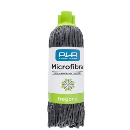 Pla Fregona Microfibra Gris Fregona de microfibra gran capacidad de absorción y gran poder de limpieza