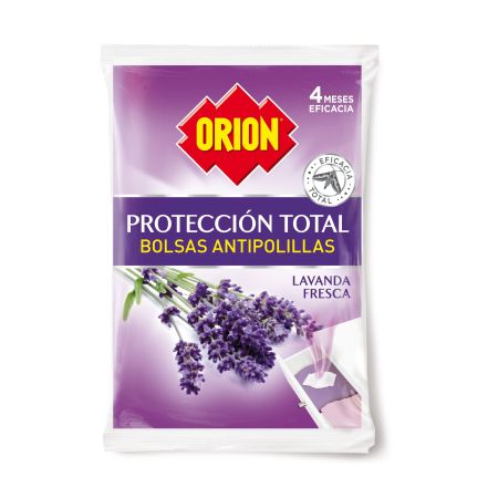Orion Protección Total Bolsas Antipolillas Bolsas antipolillas con aroma a lavanda fresca y 4 meses de eficacia 20 uds